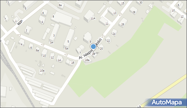 Wołów, Aleje Niepodległości, 18, mapa Wołów