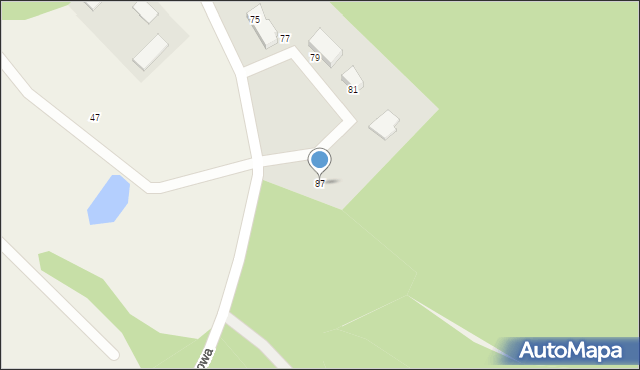 Woryty, Aleja Gietrzwałdzka, 87, mapa Woryty