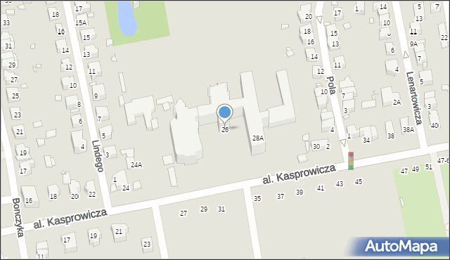 Wrocław, Aleja Kasprowicza Jana, 26, mapa Wrocławia