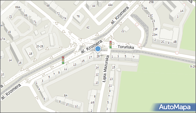Wrocław, Aleja Kromera Marcina, 19, mapa Wrocławia