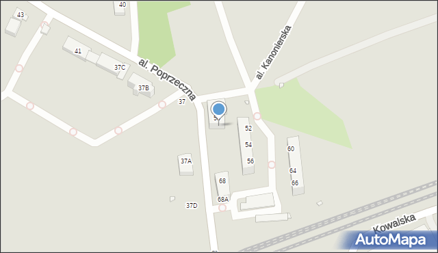 Wrocław, Aleja Poprzeczna, 50A, mapa Wrocławia