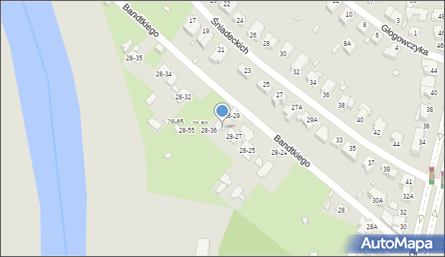 Wrocław, Aleja Kochanowskiego Jana, 28-30, mapa Wrocławia