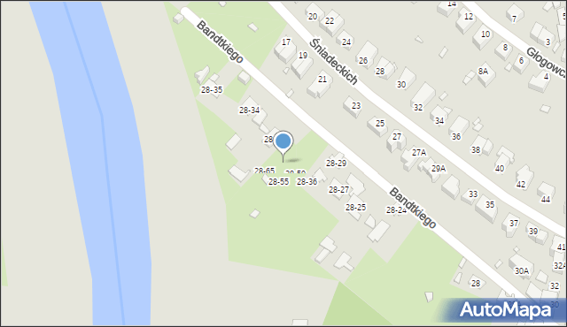 Wrocław, Aleja Kochanowskiego Jana, 28-78, mapa Wrocławia