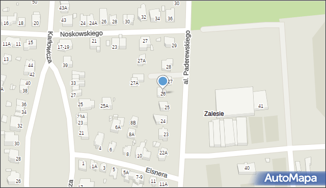 Wrocław, Aleja Paderewskiego Ignacego Jana, 26, mapa Wrocławia