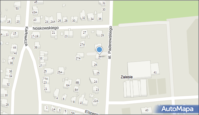 Wrocław, Aleja Paderewskiego Ignacego Jana, 27, mapa Wrocławia