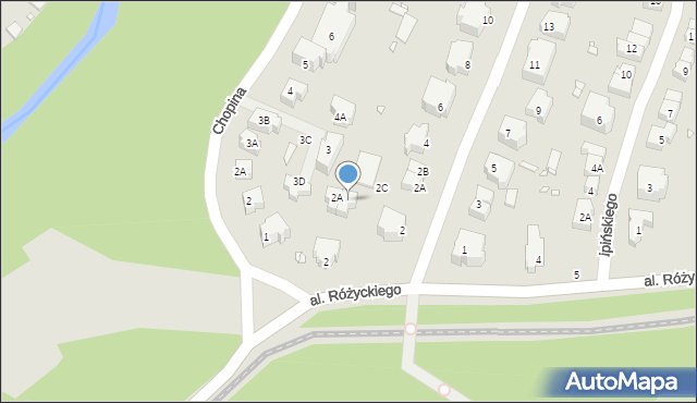 Wrocław, Aleja Różyckiego Ludomira, 2B, mapa Wrocławia