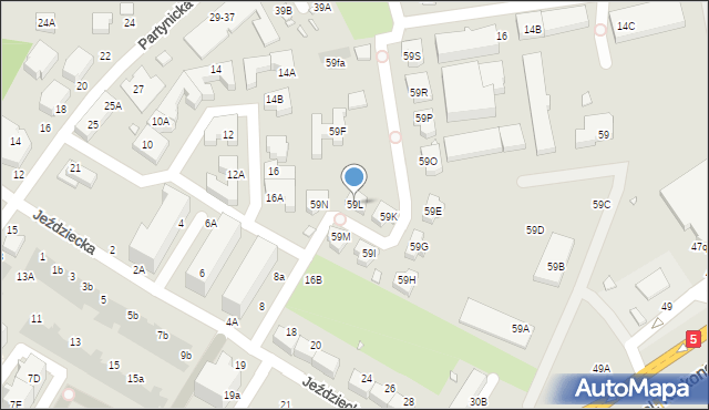 Wrocław, Aleja Karkonoska, 59L, mapa Wrocławia