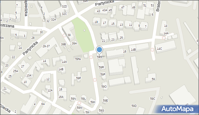 Wrocław, Aleja Karkonoska, 59S, mapa Wrocławia