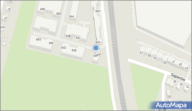 Wrocław, Aleja Hallera Józefa, gen., 84F, mapa Wrocławia
