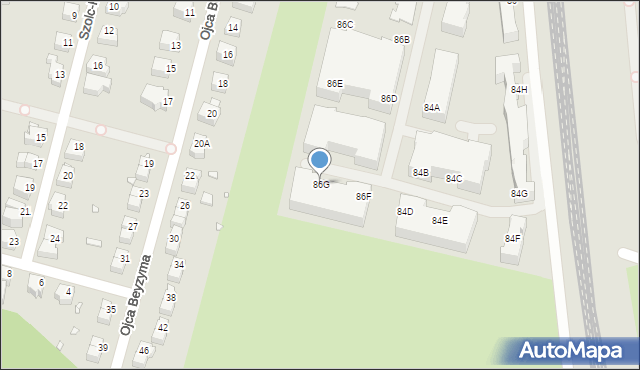 Wrocław, Aleja Hallera Józefa, gen., 86G, mapa Wrocławia
