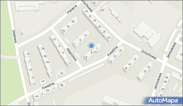 Wrocław, Altanowa, 3, mapa Wrocławia