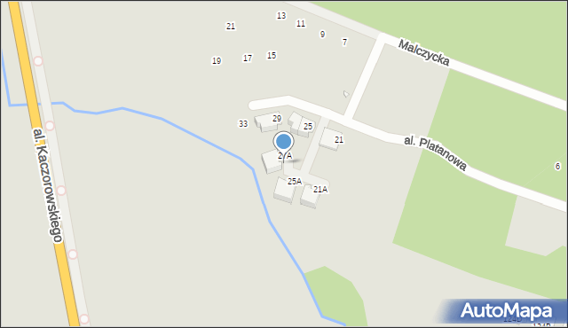Wrocław, Aleja Platanowa, 27B, mapa Wrocławia