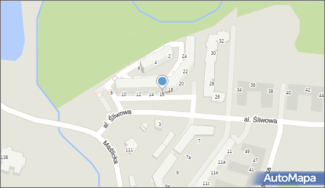 Wrocław, Aleja Śliwowa, 16, mapa Wrocławia