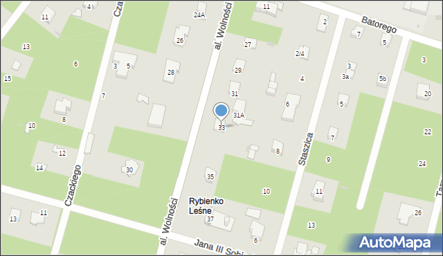 Wyszków, Aleja Wolności, 33, mapa Wyszków