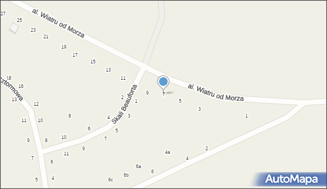 Wytowno, Aleja Wiatru od Morza, 7, mapa Wytowno