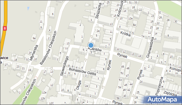 Ząbkowice Śląskie, Aliantów, 3, mapa Ząbkowice Śląskie