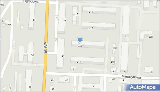 Zambrów, Aleja Wojska Polskiego, 41C, mapa Zambrów