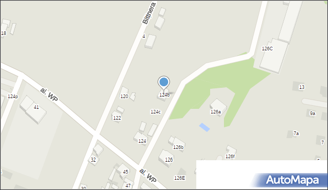 Żary, Aleja Wojska Polskiego, 124b, mapa Żary