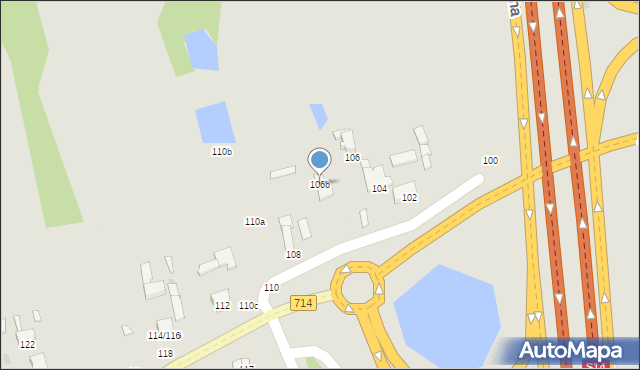 Zgierz, Aleksandrowska, 106b, mapa Zgierz