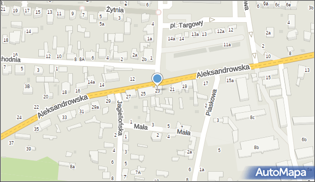 Zgierz, Aleksandrowska, 23, mapa Zgierz