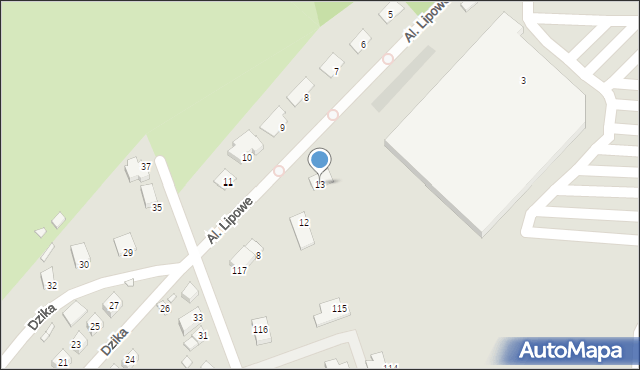 Zgorzelec, Aleje Lipowe, 13, mapa Zgorzelec