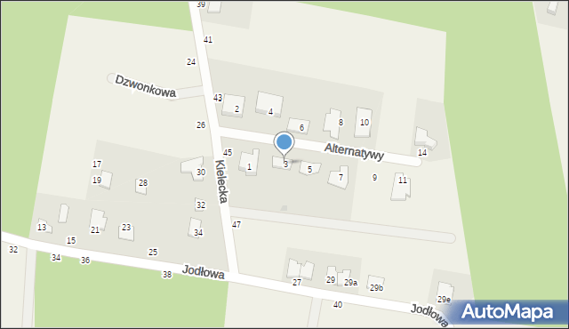 Zielonka, Alternatywy, 3, mapa Zielonka