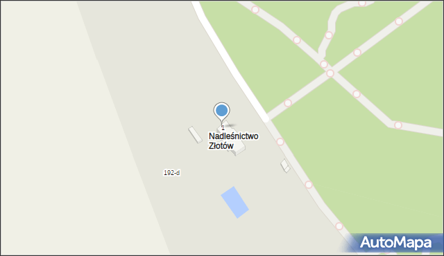 Złotów, Aleja Lenne Petera Josepha, 1, mapa Złotów
