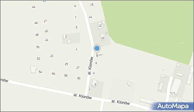 Złoty Potok, Aleja Klonów, 8, mapa Złoty Potok