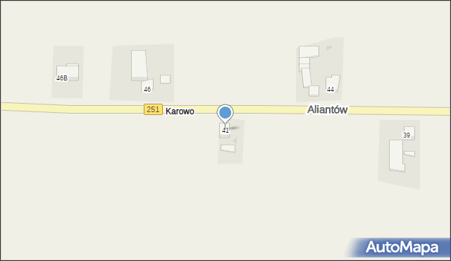 Żnin-Wieś, Aliantów, 41, mapa Żnin-Wieś