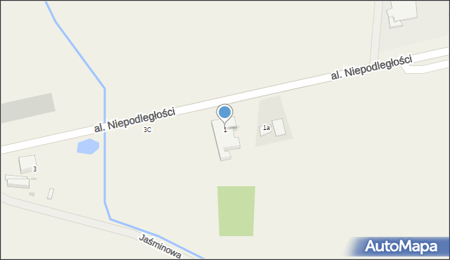 Żórawina, Aleja Niepodległości, 1, mapa Żórawina