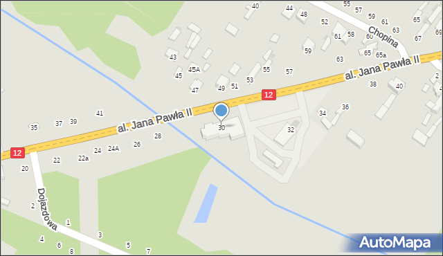 Zwoleń, Aleja Jana Pawła II, 30, mapa Zwoleń