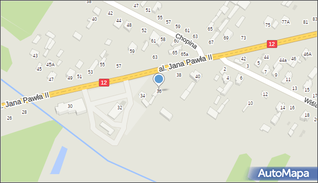 Zwoleń, Aleja Jana Pawła II, 36, mapa Zwoleń