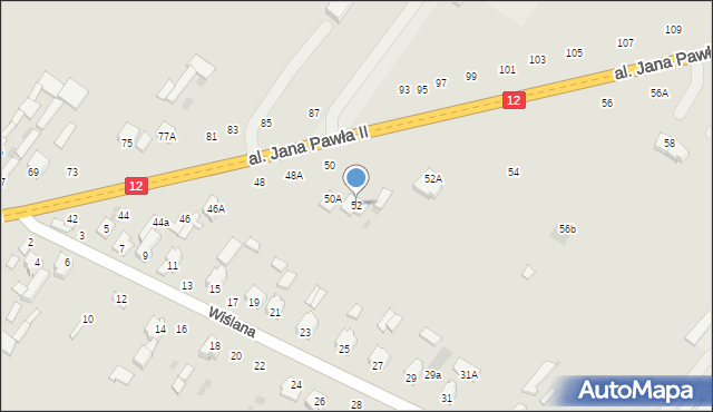 Zwoleń, Aleja Jana Pawła II, 52, mapa Zwoleń