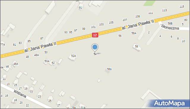 Zwoleń, Aleja Jana Pawła II, 54A, mapa Zwoleń