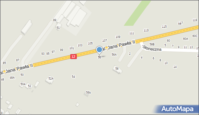 Zwoleń, Aleja Jana Pawła II, 56, mapa Zwoleń