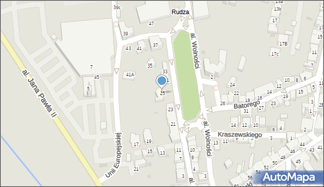 Żywiec, Aleja Legionów, 25, mapa Żywiec