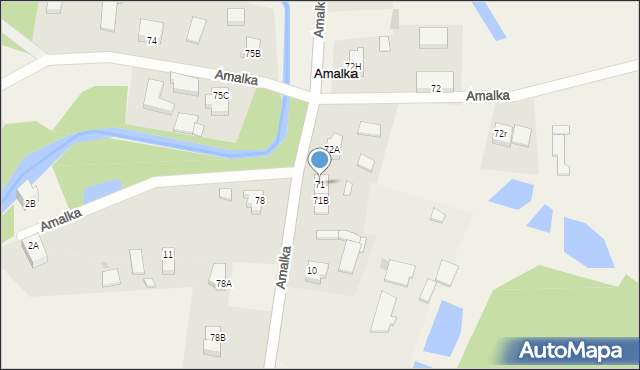 Amalka, Amalka, 71, mapa Amalka