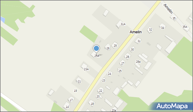 Amelin, Amelin, 25A, mapa Amelin