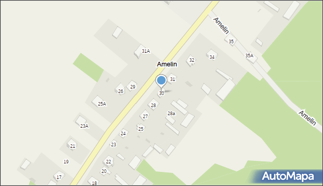 Amelin, Amelin, 30, mapa Amelin