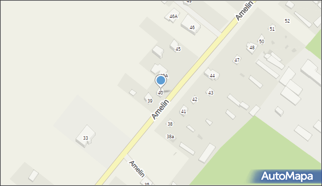 Amelin, Amelin, 40, mapa Amelin