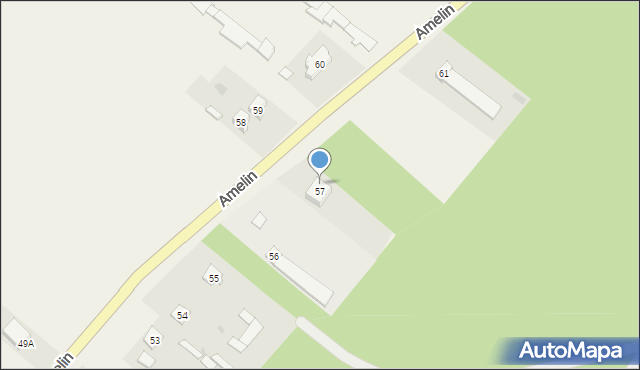 Amelin, Amelin, 57A, mapa Amelin