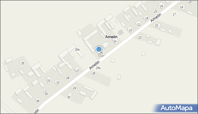 Amelin, Amelin, 25a, mapa Amelin