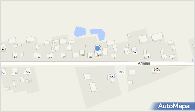 Amelin, Amelin, 7a, mapa Amelin