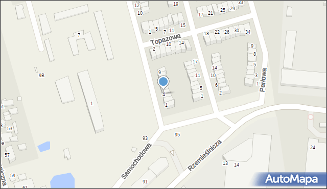 Baranowo, Ametystowa, 4, mapa Baranowo