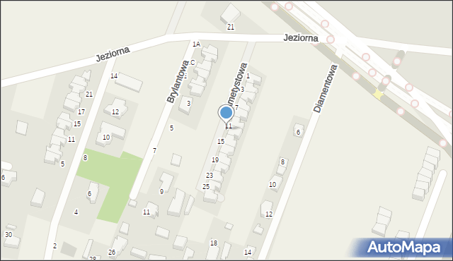 Chwaszczyno, Ametystowa, 13, mapa Chwaszczyno