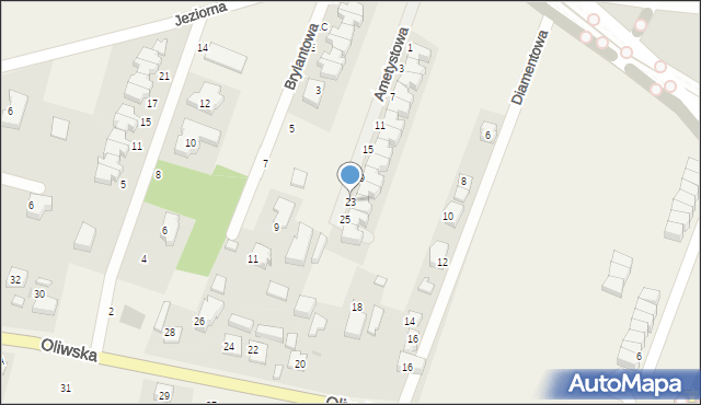 Chwaszczyno, Ametystowa, 23, mapa Chwaszczyno