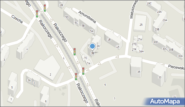 Gdańsk, Amundsena, 3B, mapa Gdańska