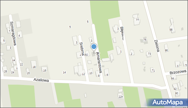 Janiszew, Amarantowa, 1, mapa Janiszew