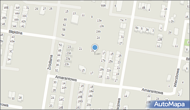 Marki, Amarantowa, 17d, mapa Marki