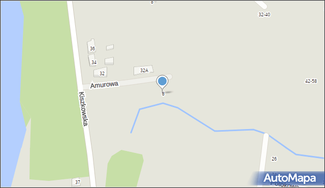 Pobiedziska, Amurowa, 8, mapa Pobiedziska